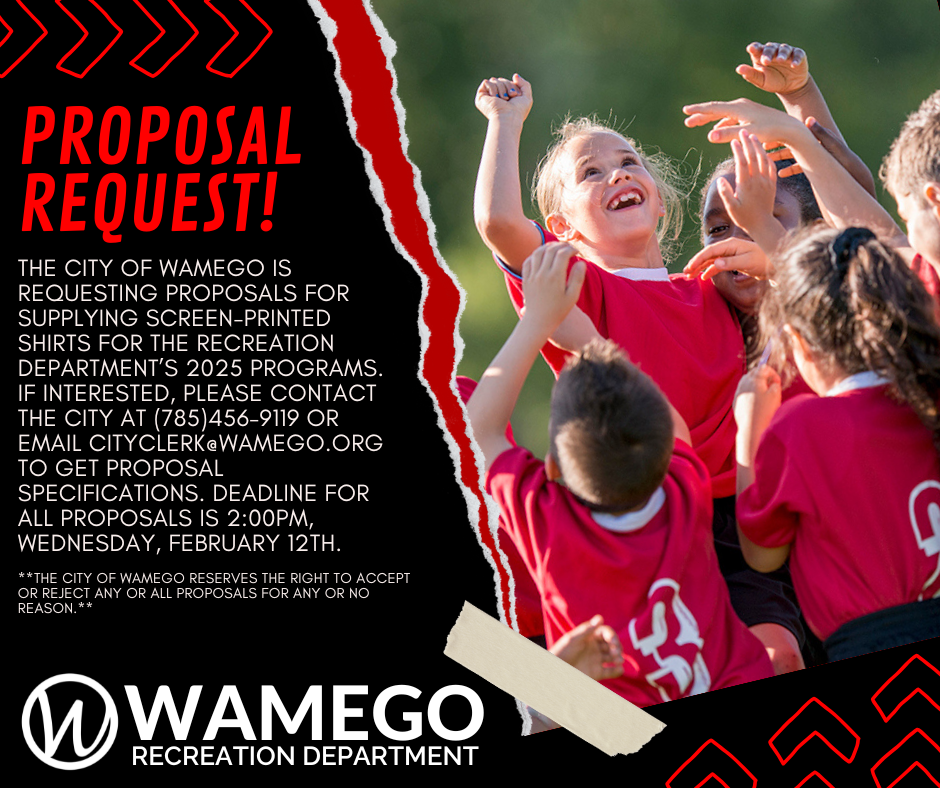 Wamego Recreation Department RFP 2025 - News Image